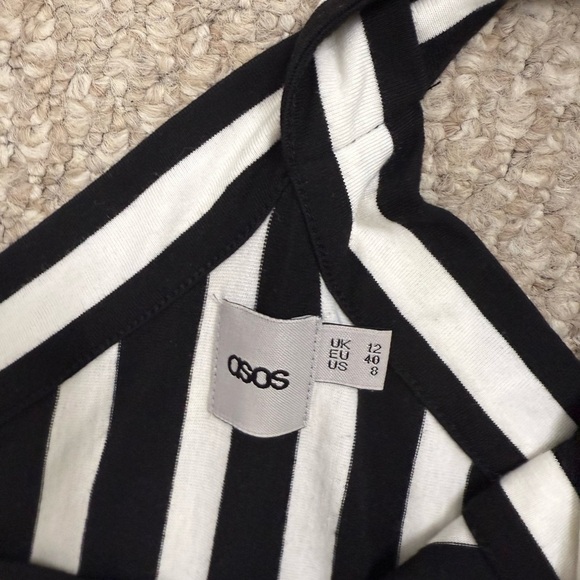 ASOS Design - Dress - Black and White stripe - Size 8 - Picture 5 of 7